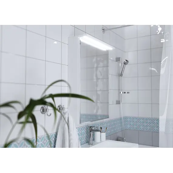 Зеркало-шкаф 1Marka Соната 60 1д с подсветкой, белый глянец