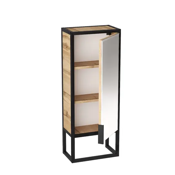 Пенал зеркальный 1Marka GRUNGE LOFT 35Н/П 1д