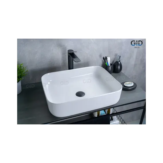 Накладная раковина для ванной Gid D1304 белая