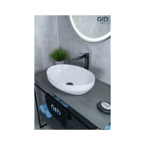 Накладная раковина для ванной Gid D1469 белая