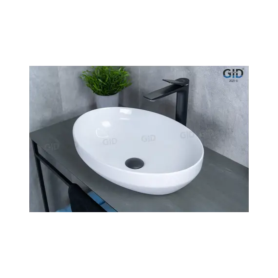 Накладная раковина для ванной Gid D1469 белая