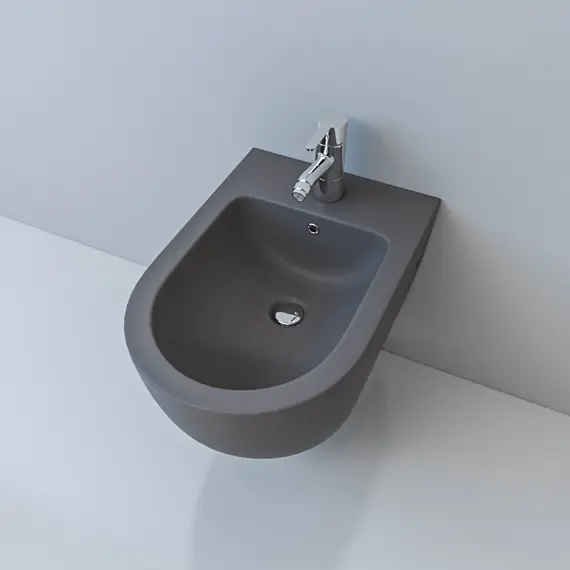 Биде подвесное ESBANO GARCIA серый, 55x37x33 см