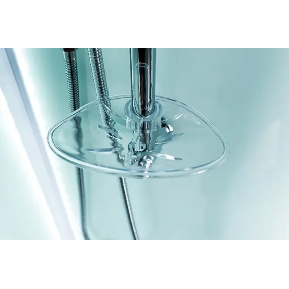 Душевая кабина квадратная с крышей и LED освещением ESBANO-ES-L90/100CKR