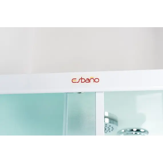 Душевая кабина квадратная с крышей и LED освещением ESBANO-ES-L90/100CKR