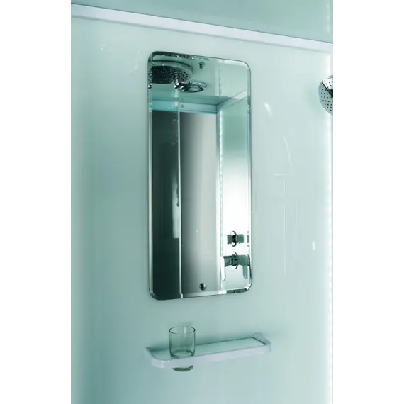 Душевая кабина квадратная с крышей и LED освещением ESBANO-ES-L90/100CKR