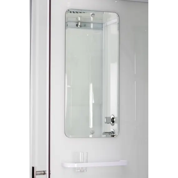 Душевая кабина Esbano ESW-90CR/100CR четверть круга с прозрач.стекло, белый профиль