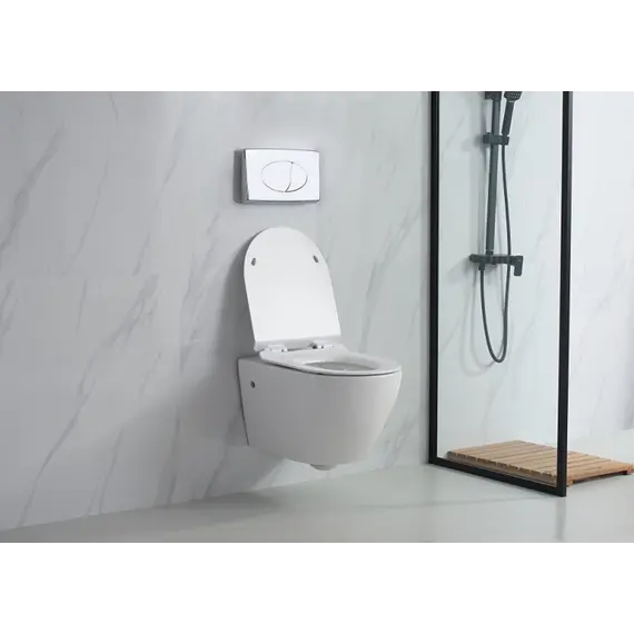 Унитаз подвесной ESBANO FORTEX (Белый) 55х37х37 см