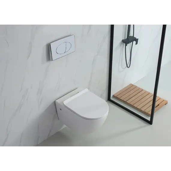 Унитаз подвесной ESBANO FORTEX (Белый) 55х37х37 см