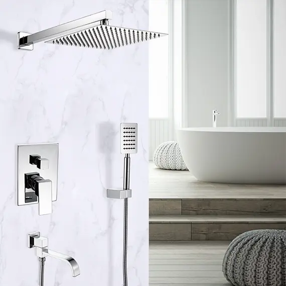 Душевая система ACWEN 6603A встраиваемая  с изливом, хром