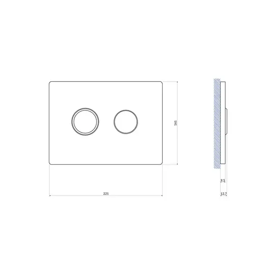 КНОПКА ACCENTO CIRCLE ПНЕВМАТИЧЕСКАЯ