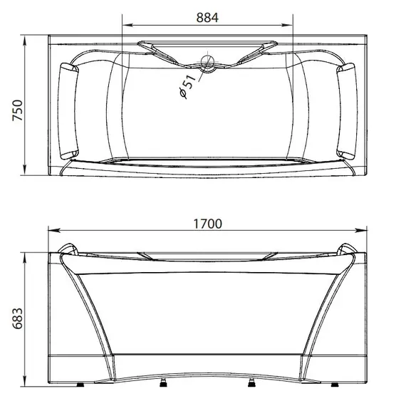 Ванна Aima DOLCE VITA