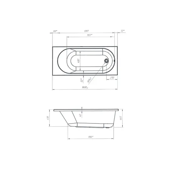 Ванна 1Marka ATLAS