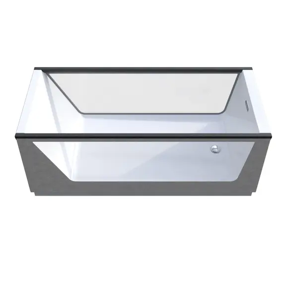 Ванна  AIMA NEO 170*75 2 стекла (принт бетон)