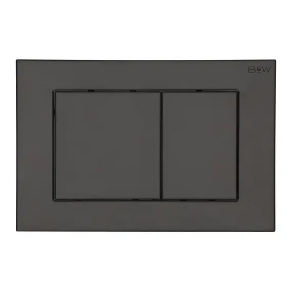Клавиша смыва Black&White WPI-09530GM оружейная сталь матовый