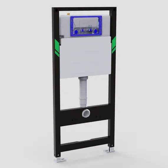 Инсталляция Black&White WI -0900 для подвесных унитазов без кнопки