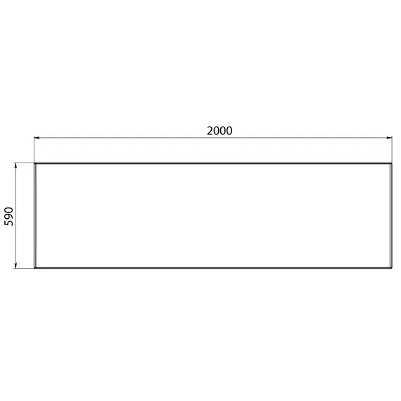 Панель лицевая FLAT MG 200*100