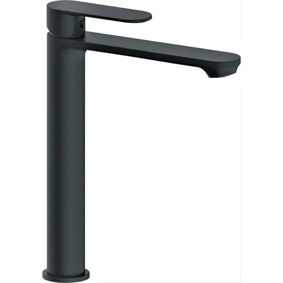 Смеситель для накладной раковины ACWEN 80012B-2 черный матовый