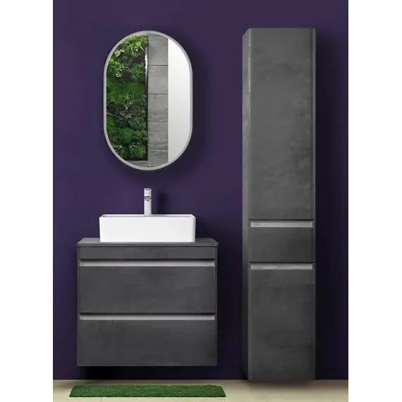 Зеркало-шкаф "Каре Арка 60*90" с подсветкой, сенсор на зеркале