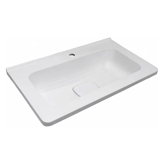 Тумба подвесная с раковиной  Style Line "Бергамо мини" (2 ящ.) Люкс антискрейтч серый, PLUS