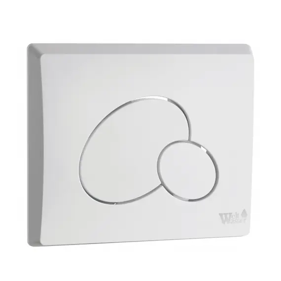 Кнопка смыва нажимная для инсталляции WW MARBERG 410 RD GL-WT круглая