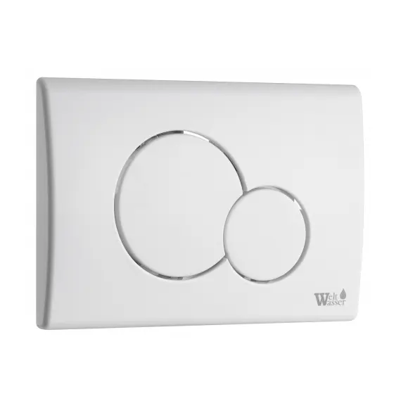 Кнопка смыва нажимная для инсталляции WW MARBERG 507 RD GL-WT  круглая