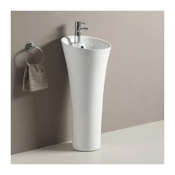 WW LEERBACH 4141 GL-WT Раковина напольная. 410х410х920 мм