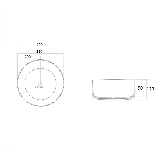 Раковина накладная ABBER Bequem AC2109RG розовое золото