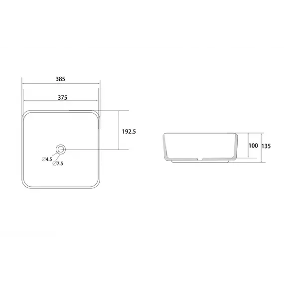 Раковина накладная ABBER Rechteck AC2211MRG розовое золото матовое