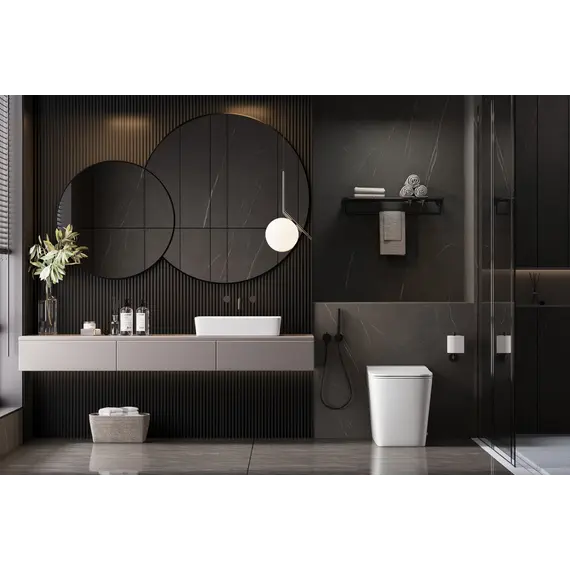 Унитаз ABBER Rechteck AC1213P приставной белый с импульсным смывом