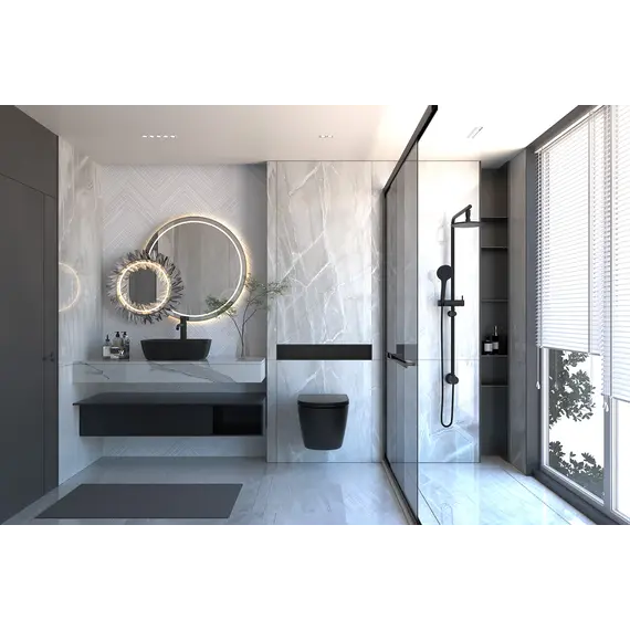 Унитаз ABBER BEQUEM AC1100MB подвесной черный матовый, безободковый