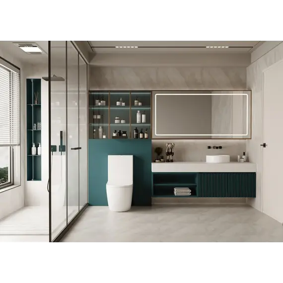 Унитаз ABBER Bequem AC1110 компакт белый, безободковый