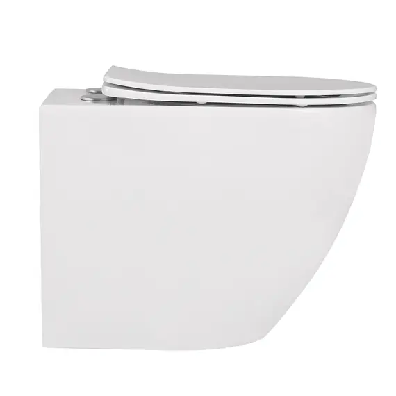 Унитаз ABBER Bequem AC1111 приставной белый, безободковый