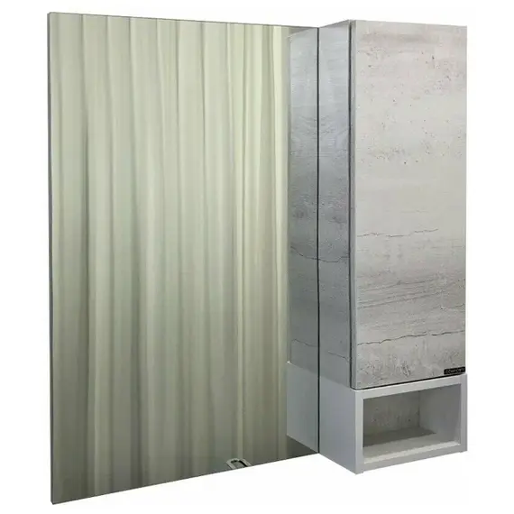 Зеркало-шкаф Comforty Прага, дуб белый