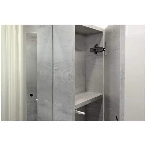 Зеркало-шкаф Comforty Прага, дуб белый