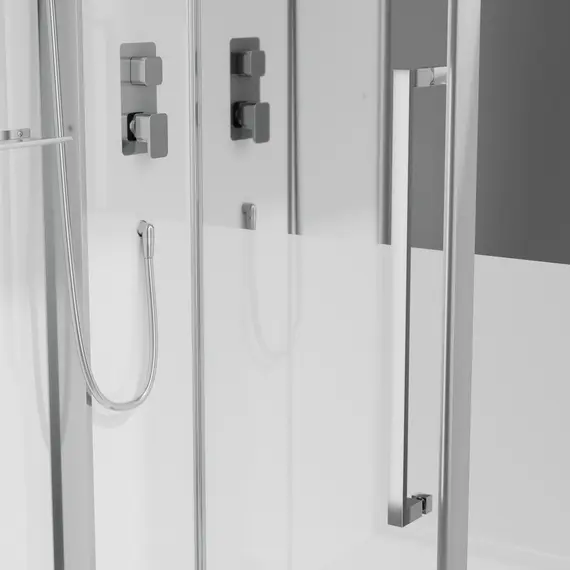 Душевая кабина с паром Black & White Galaxy G8890  85х160