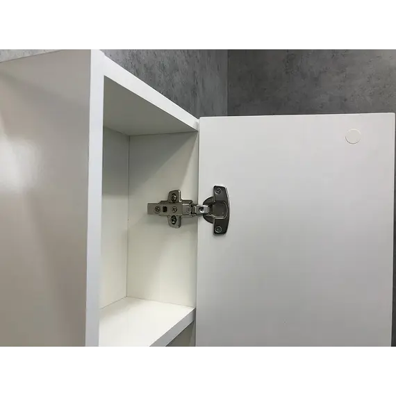 COMFORTY. Зеркало-шкаф "Амстердам-75/95" белый глянец