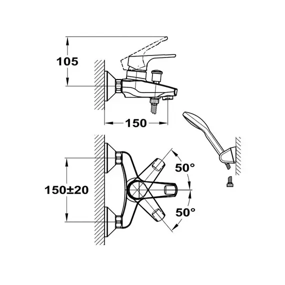Смеситель Mofem Junior 151-0063-10 для ванны без душевого набора