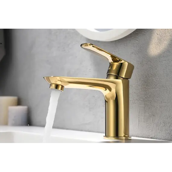 Смеситель на раковину ACWEN FT810023RG розовое золото на 1 воду