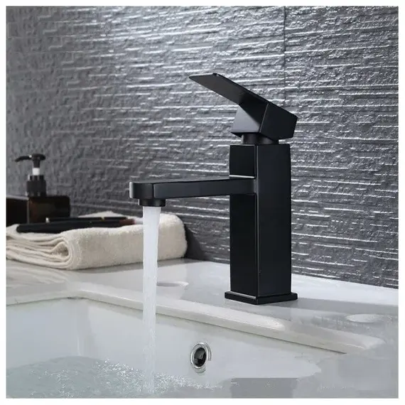 Смеситель для раковины ACWEN 21.102019  черный матовый