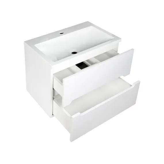 Тумба подвесная ACWEN TORNO  белая матовая с раковиной