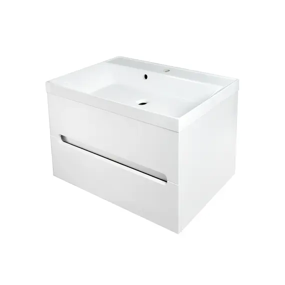 Тумба подвесная ACWEN TORNO  белая матовая с раковиной
