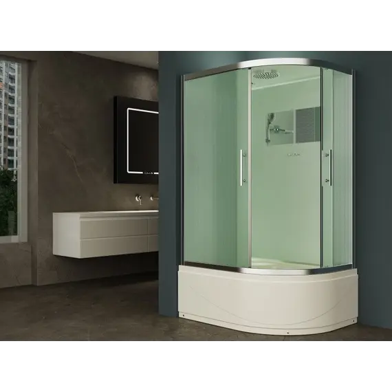 Душевая кабина  с крышей и высоким поддоном EST-129CRB L/R 120x90