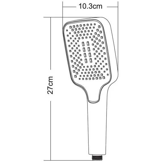 Душевая система ACWEN 1301F с термостатом, встраиваемая с изливом