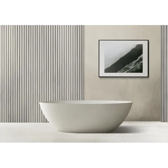 Ванна из искусственного камня ABBER Stein AS9625  белая матовая