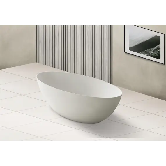 Ванна из искусственного камня ABBER Stein AS9625  белая матовая