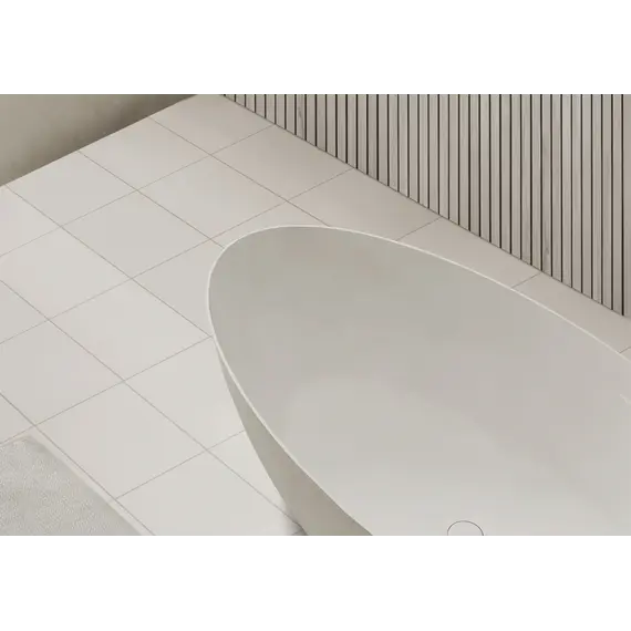 Ванна из искусственного камня ABBER Stein AS9625  белая матовая