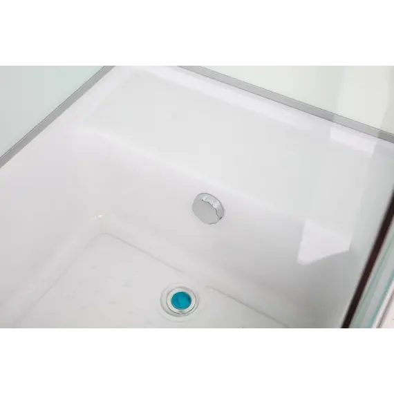 Душевая кабина ESBANO прямоугольная с крышей и высоким поддоном EST-129CKRB/ LR