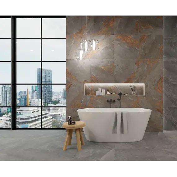 Плитка грес глаз. Rocket_GT серо-коричневый 60*60