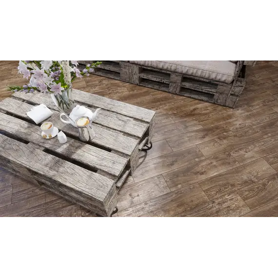 Плитка грес глаз. Оксфорд Коричневый  15*60