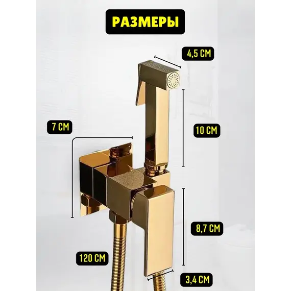 Душ гигиенический  ACWEN 82216G золото